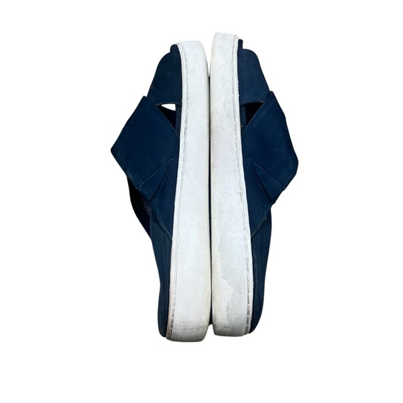 Vionic Lou Slide Sandals Navy Crisscross Leather Platform Comfort SZ 7 - Picture 4 of 6